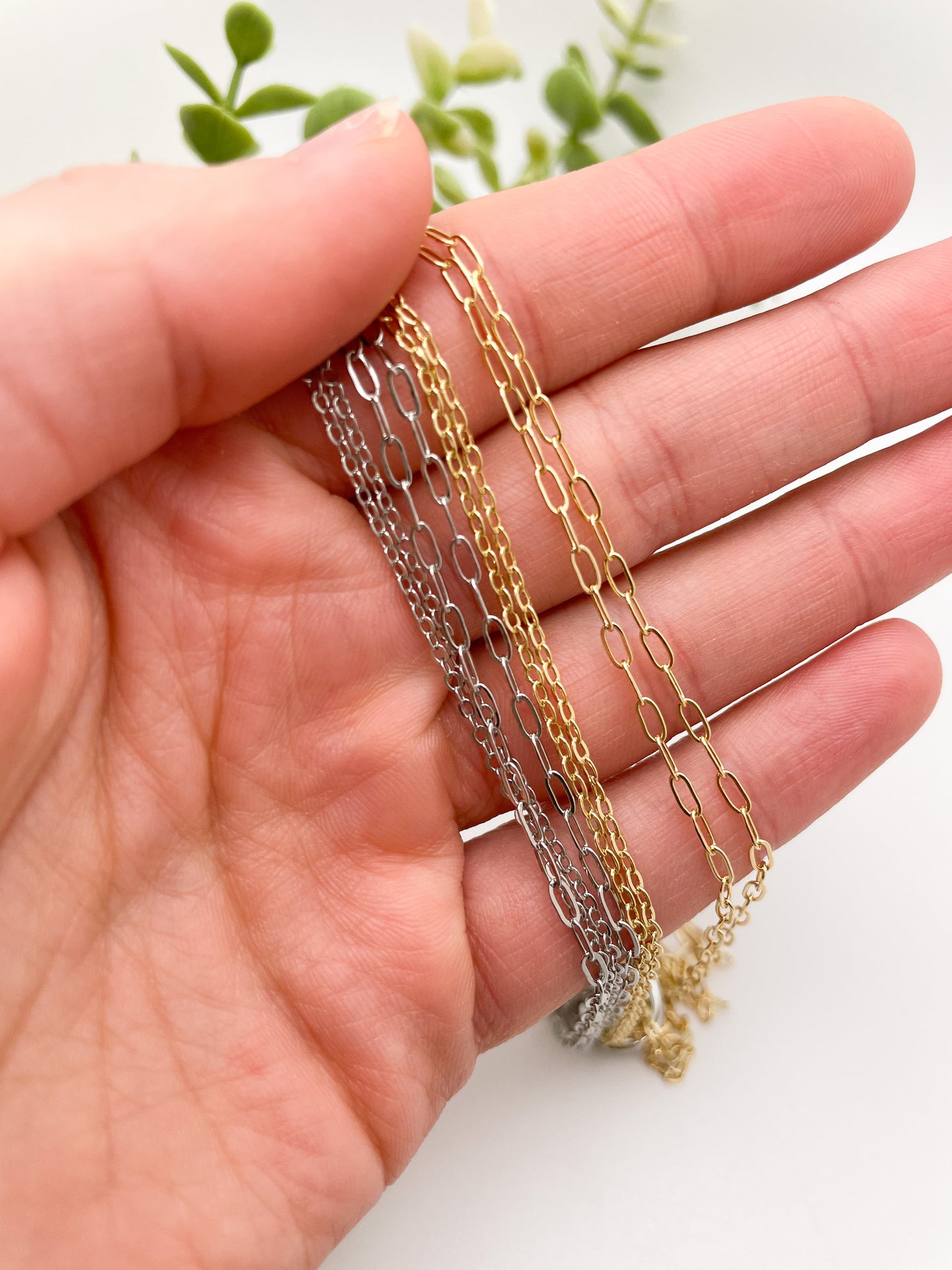 Mini Charm Necklace: Chain + Carabiner