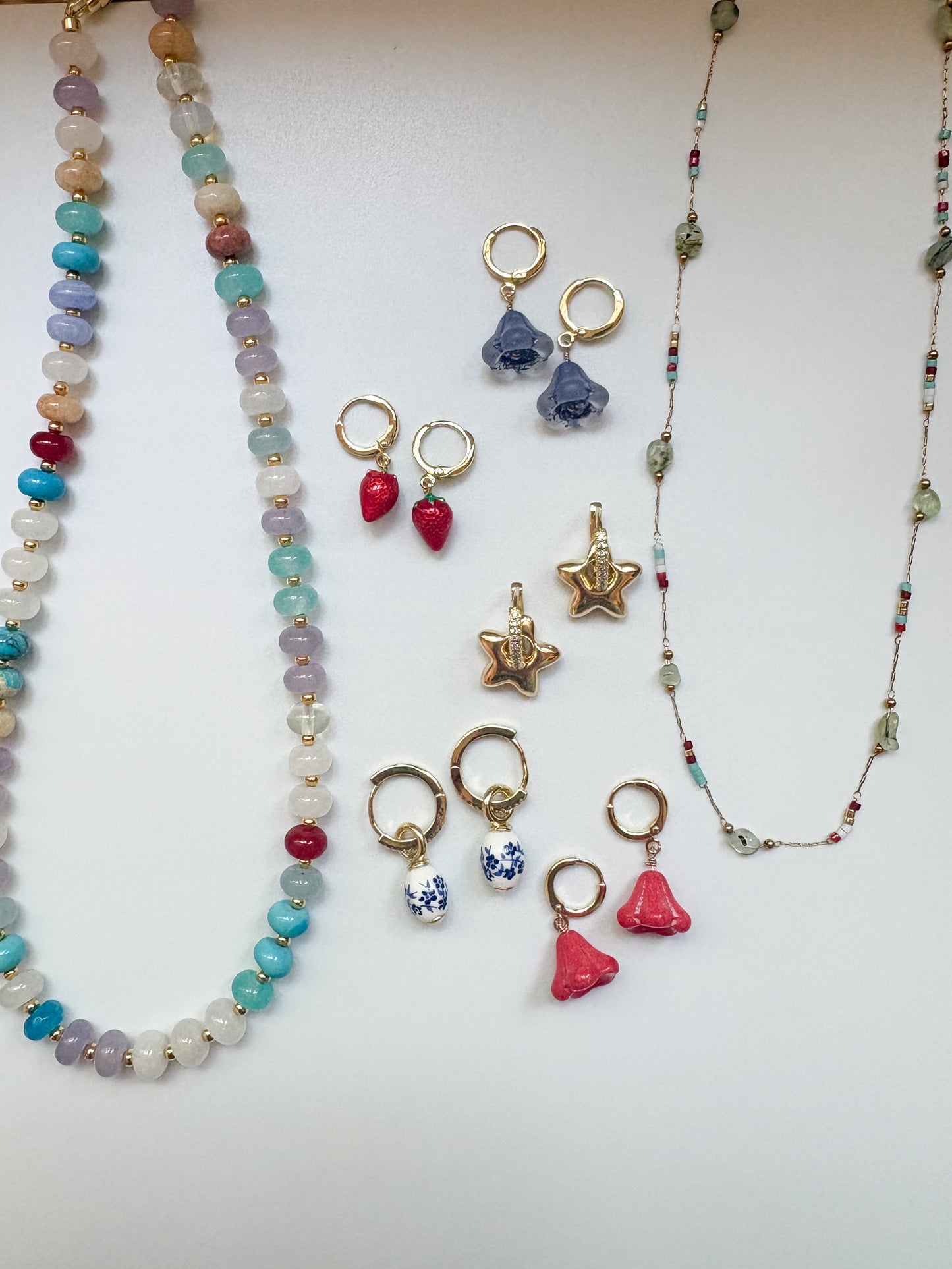Boardwalk Bubble Gemstone Beaded Necklace