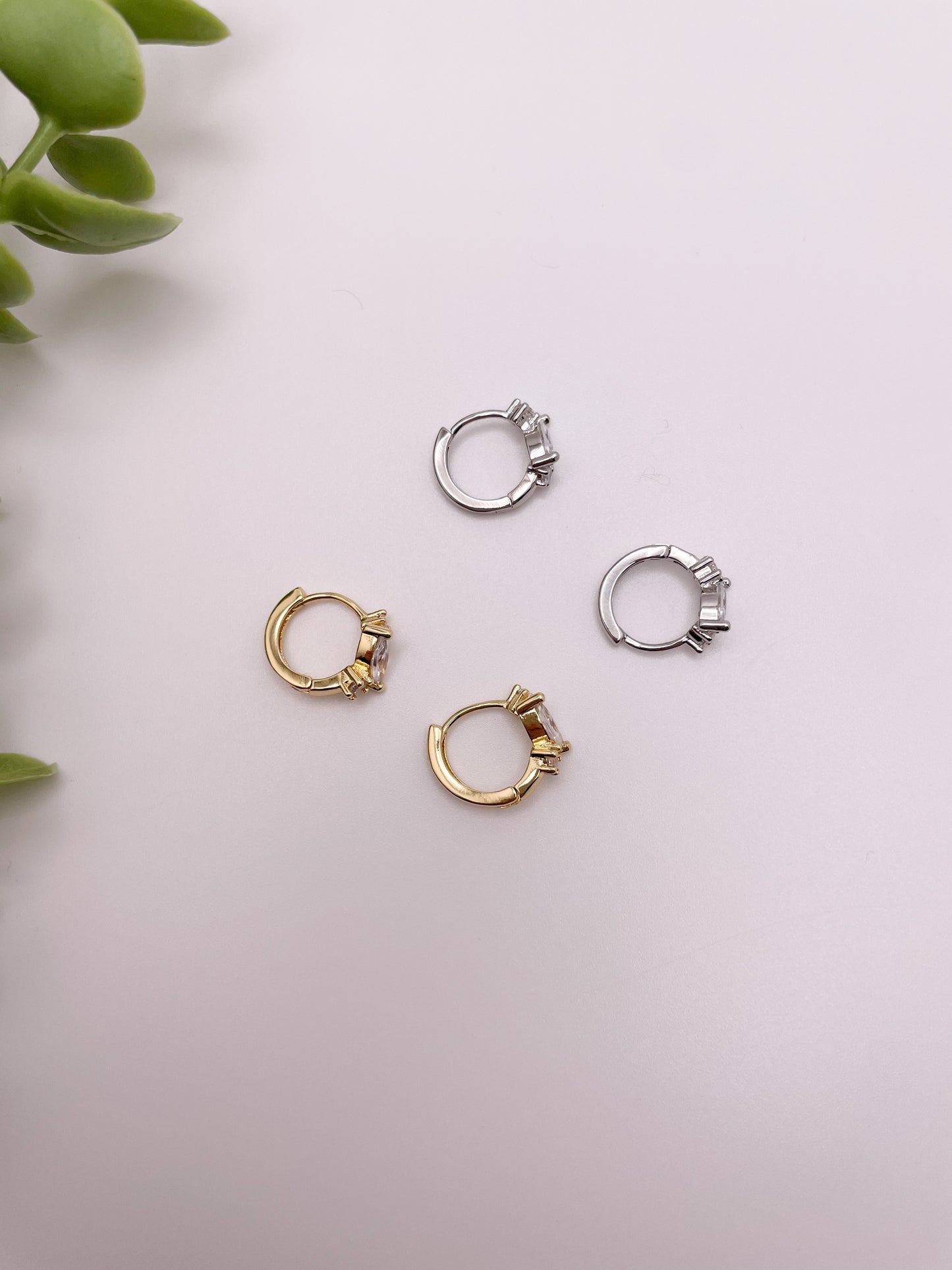 Marquise CZ Huggies