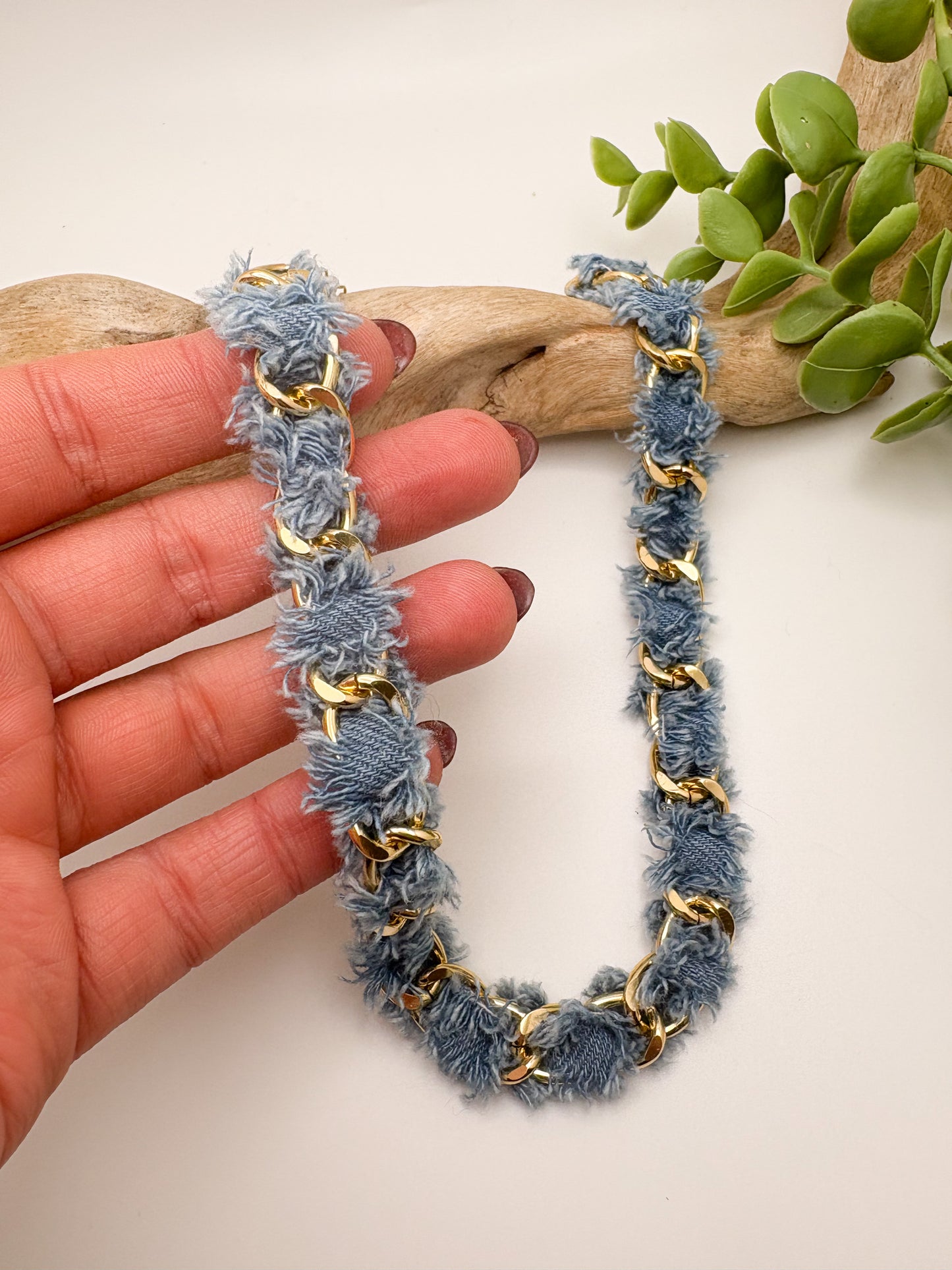 Denim Queen Necklace