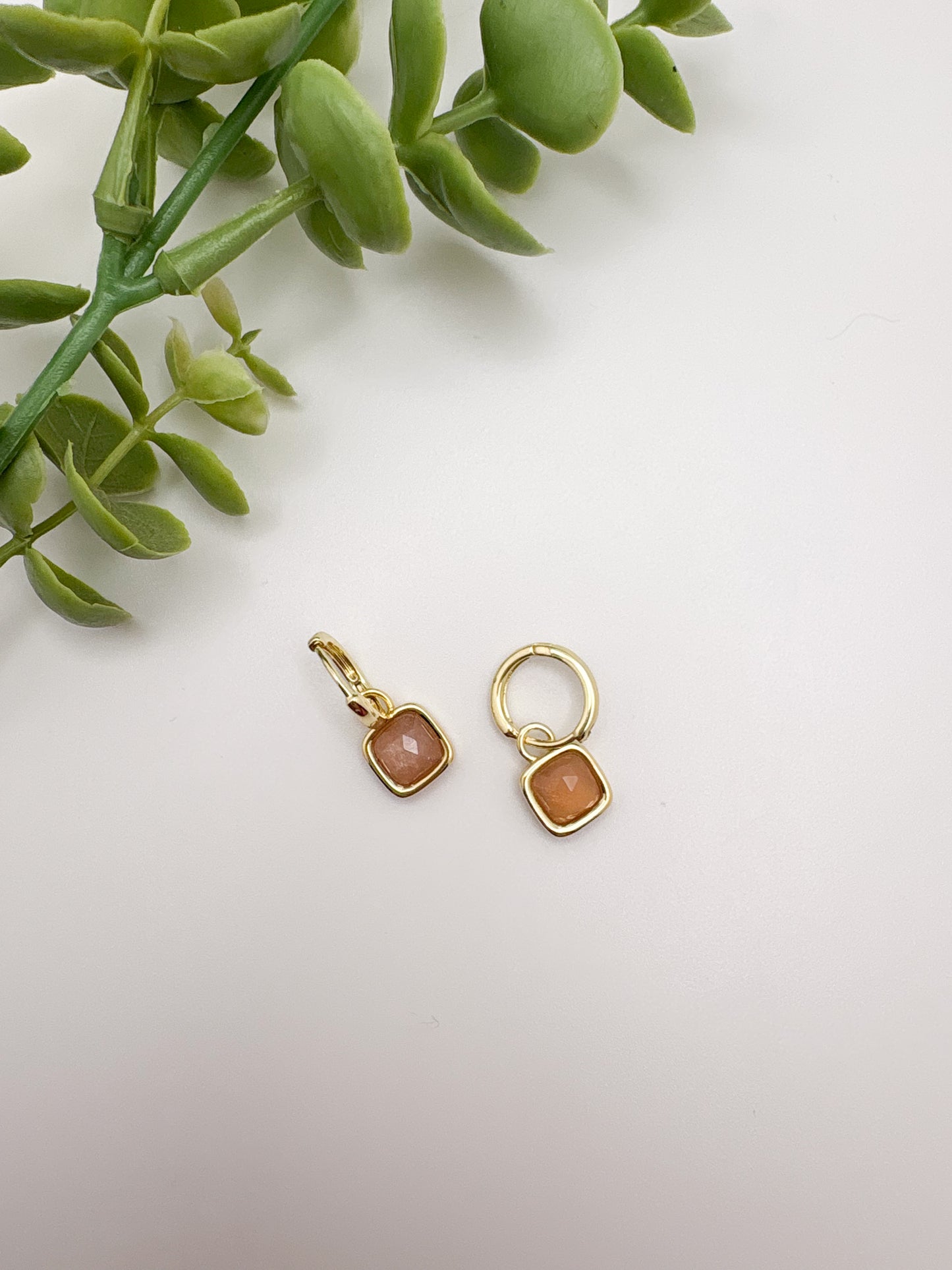 Gemstone Huggies