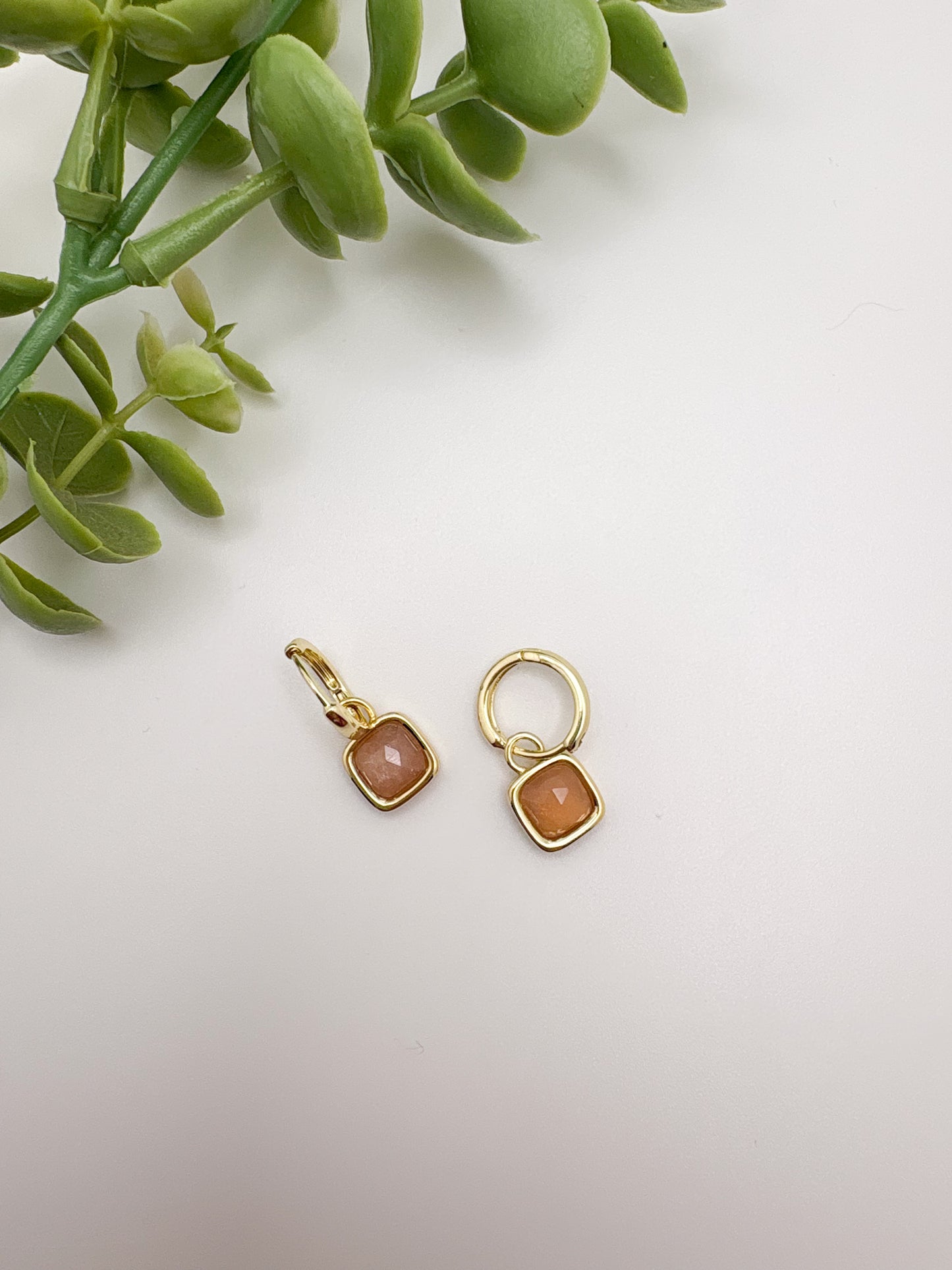 Gemstone Huggies