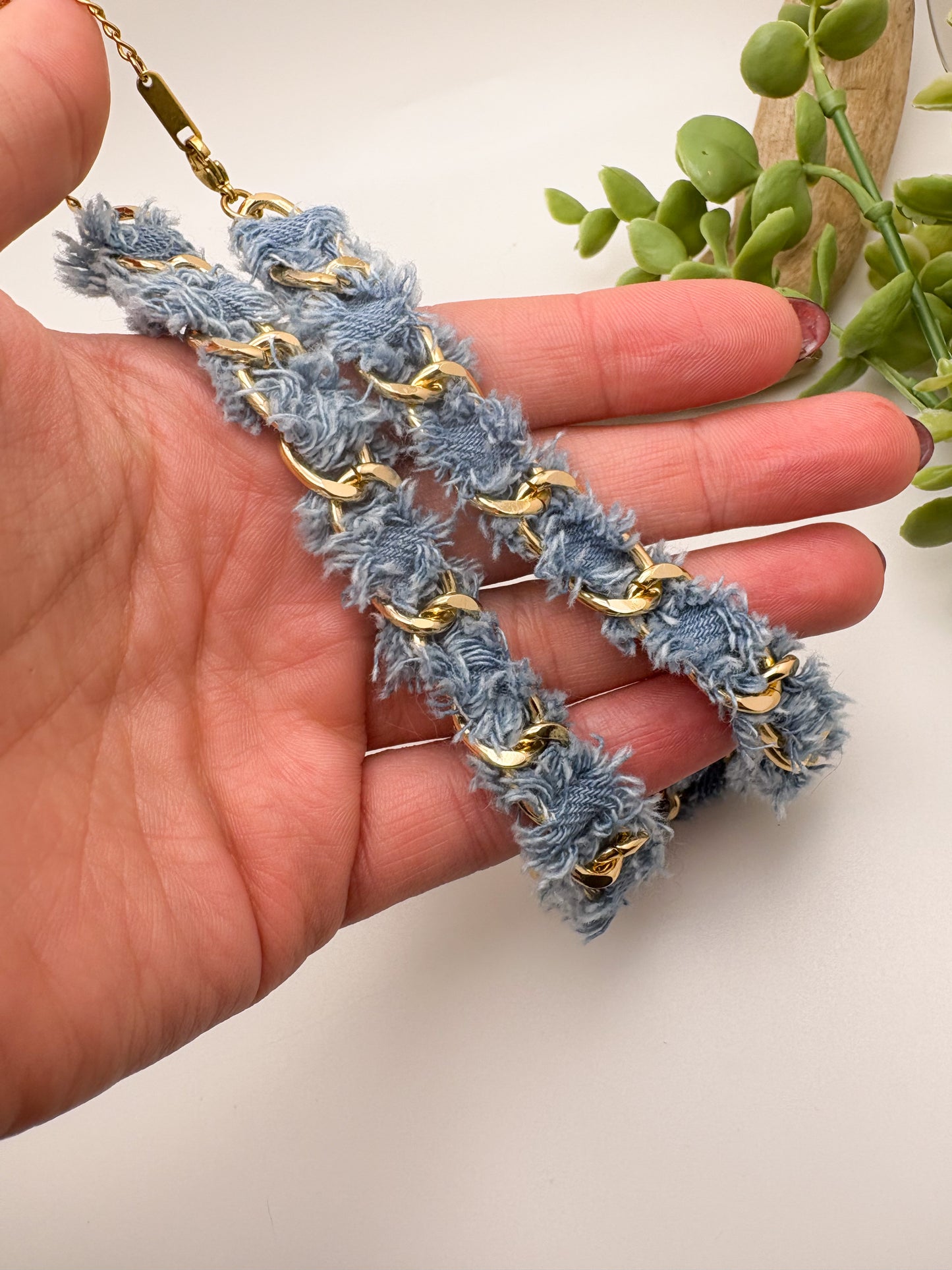 Denim Queen Necklace