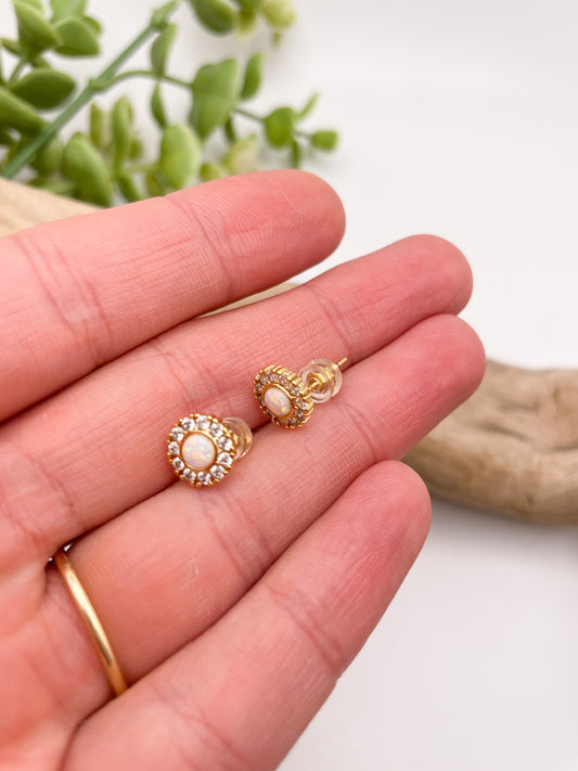 Inspire Opal Stud Earrings